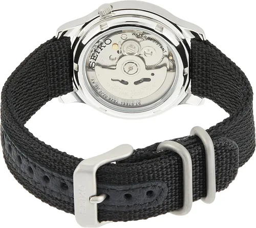 Vista 2 de SEIKO Reloj redondo automático 5 para hombre, color negro, Negro -, Relojes de moda