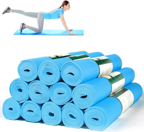 Vista 10 de Amylove 12 alfombrillas de yoga a granel de 68 x 24 x 0.12 pulgadas, antideslizantes, para mujeres y hombres, entrenamiento en casa, gimnasio, yoga