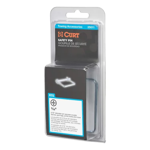 Vista 5 de CURT 25011 Trailer Coupler Pin, 5/16-Inch Diameter x 3-Inch Long (Pack of 2)