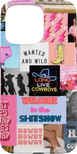 Vista 31 de Pink Western Indie Cowgirl Aesthetic Yeehaw Howdy Country - Carcasa para iPhone 17