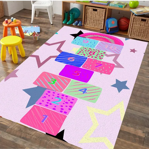 Vista 13 de Alfombra de números para niños, 3 x 4 pies, alfombra de área de aprendizaje educativa de números y formas, alfombra colorida de retazos para jugar