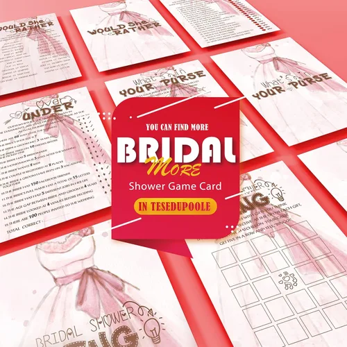 Vista 5 de Tarjeta de juego para despedida de soltera, regalo para boda de compromiso, temática de boda rosa, más o menos, 30 tarjetas (C-02)