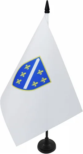 Vista 81 de AZ FLAG Aland Table Flag 4x6 in 100D Polyester Plastic Base Indoor use Finnish 15x10 cm desk flag stitched finish with reinforced edges with