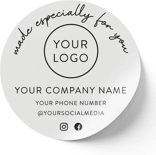 Vista 36 de Calcomanías de vinilo personalizadas con tu imagen, texto, diseño y logotipo. Etiquetas comerciales personalizadas impermeables para embalaje