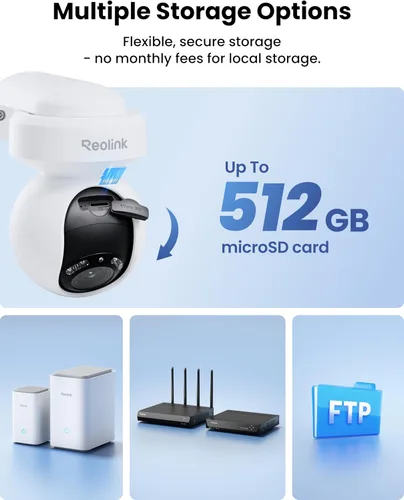 Vista 7 de Cámara de seguridad REOLINK 4K para exteriores con WiFi y enchufe, cámara PTZ para seguridad del hogar, nueva tecnología Wi-Fi 6, seguimiento