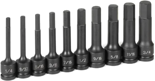 Vista 2 de Grey Pneumatic Juego de llaves hexagonales 1340H