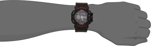 Vista 4 de CASIO G-SHOCK serie negra y roja GA-400HR-1AJF MENS JAPAN IMPORT, negro rojo, Moderno