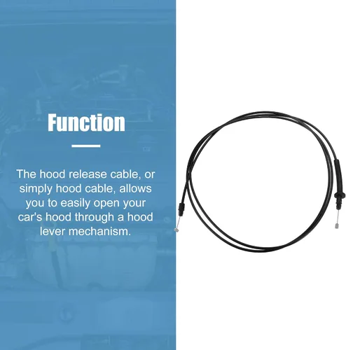 Vista 4 de uxcell Cable de liberación del pestillo del capó para Chevrolet Impala 2006-2013 para Buick LaCrosse 2005-2009 Cable de bloqueo de capó Reemplazar