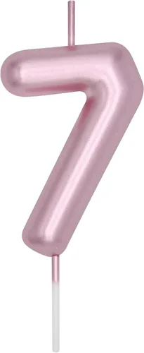 Vista 227 de DERVENTA Vela con números de 2.36 pulgadas, decoración perfecta para cumpleaños, brunch, postre, pastel, 1 pieza (número 0 rosa)