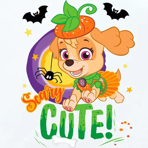 Vista 3 de Paw Patrol Camiseta de Halloween para niñas Camiseta de Halloween para niñas Ropa Skye Girls Producto
