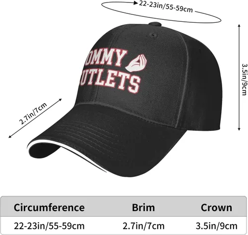 Vista 6 de Tommy Cutlets - Sombrero de béisbol para hombre, sombrero vintage
