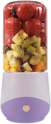 Vista 8 de Powerful Plastic Portable Blender 4 Blades Personal Juicer For Smoothies Ice Blending Juicing And Food Processing 500ml/17.5oz compact(White)