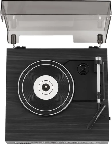 Vista 9 de Crosley CR6042A-BK Scout - Tocadiscos Bluetooth de 3 velocidades con altavoces integrados, color negro