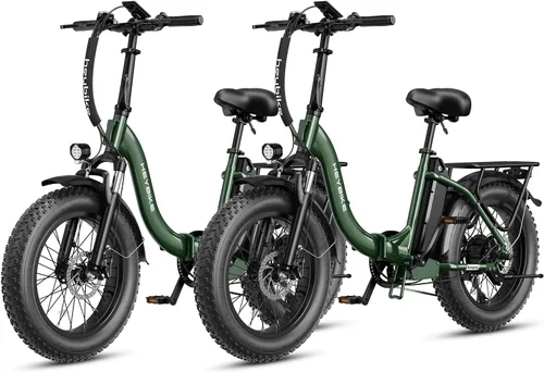 Vista 19 de Heybike Ranger 2.0 Foldable Electric Bike for Adults, 20"×4 Fat Tire Ebike with 1400W Peak Motor, 28 MPH Max Speed, 600Wh Removable Battery, Up to