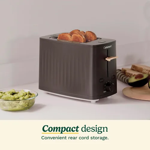 Vista 2 de Cuisinart Soho™ Collection - Tostador de 2 rebanadas, 7 ajustes de tostado, función de descongelación, recalentamiento y bagel, almacenamiento Negro