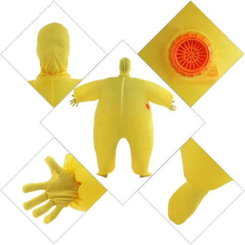 Vista 5 de YEAHBEER Disfraz inflable para adultos, disfraz inflable de tamaño adulto, trajes inflables de cuerpo inflables, pantalones de 14 x 3 x 12 pulgadas