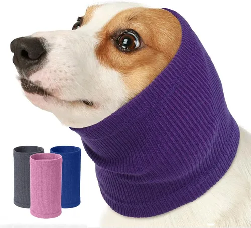 Vista 20 de Nanaki Sudadera con capucha calmante para perros, fundas silenciosas para la cabeza, cubiertas para las orejas, capucha para baño de ruido