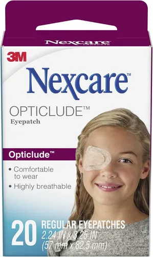 Vista 7 de Nexcare Opticlude - Parche ortopédico para ojos 1537, junior, 2.44 x 1.81 pulgadas, 20 parches