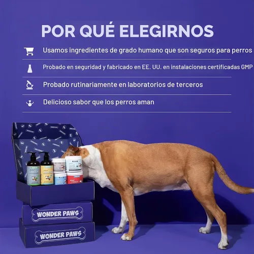 Vista 6 de Wonder Paws Apoyo cardiovascular para perros – Masticables cardiovasculares Salud del corazón, circulación, energía y control