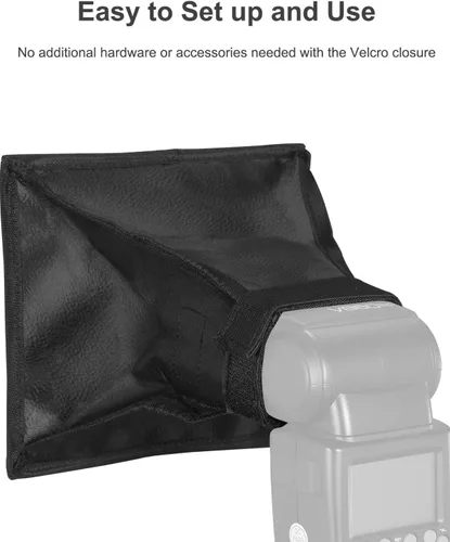 Vista 2 de 15 cm x 17 cm/6" x 7" Difusor de flash universal plegable Mini Studio Softbox para Canon, Nikon, Sony, Pentax, Olympus, Panasonic Lumix, Neewer