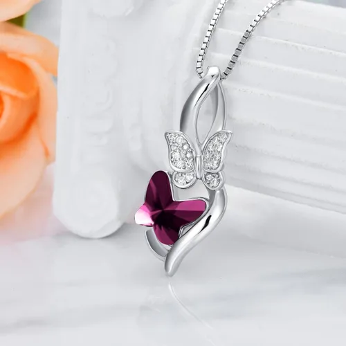 Vista 41 de Collar de plata de ley para hermanas, joyas de cumpleaños para hermanas y amigas