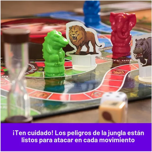 Vista 5 de Spin Master Games, Edición del 30º Aniversario de Jumanji, El Clásico Juego de Mesa de Aventura Familiar Basado en la Película de Acción y Comedia