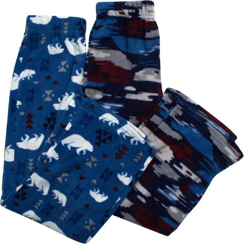 Vista 6 de Eddie Bauer Conjunto de pijama para niños 4 piezas a juego con camiseta de pijama de forro polar y pantalones de pijama para niños (tallas XS-L)
