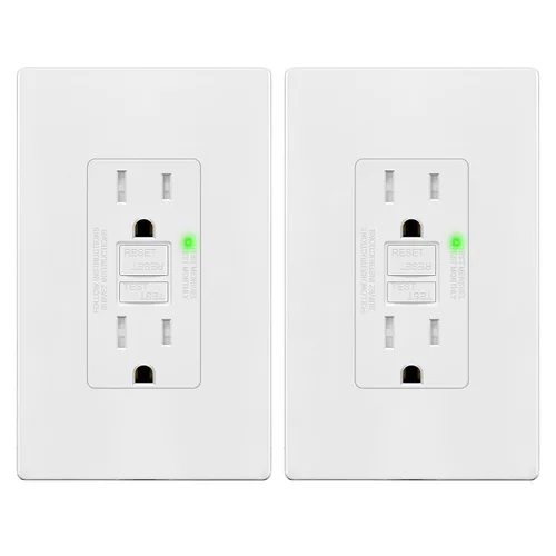 Vista 15 de TG Salida GFCI de 20 amperios, receptáculo eléctrico resistente a Negro