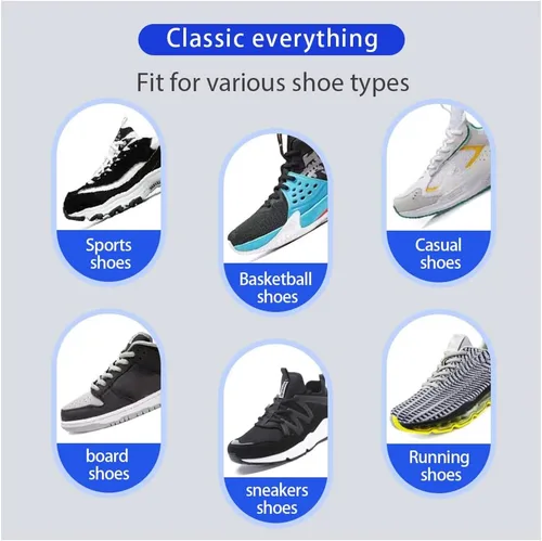 Vista 5 de ZHENTOR 3 pares de cordones ovalados para zapatos, cordones para tenis, media redonda de 14 pulgadas para zapatos deportivos o para correr, botas