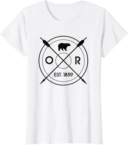 Vista 17 de Oregon Beaver State Bear OR Est. 1859 - Camiseta de regalo, gris, S