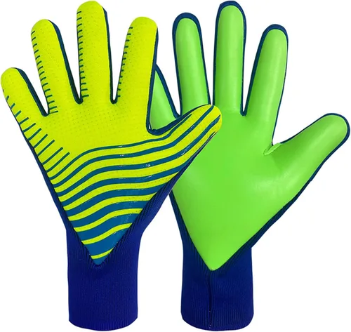 Vista 8 de Portero de fútbol con guantes de portero antideslizantes para adultos, hombres/mujeres, guantes de fútbol sin muñeca con agarre fuerte, palmas