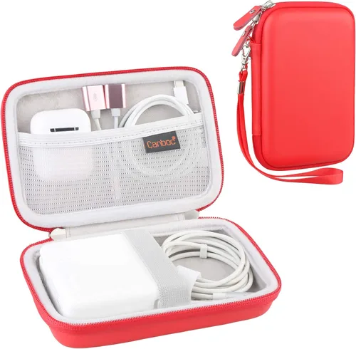 Vista 9 de Canboc Funda de transporte para MacBook Air Pro Charger MagSafe/MagSafe 2, cargador MagSafe para iPhone 16/16 Pro, concentrador USB C, concentrador