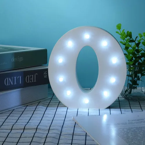 Vista 57 de Ulalaza Letrero de luz LED en blanco y negro, 2 letras AA alimentadas por batería para boda, fiesta de cumpleaños, lámpara de Navidad, luz nocturna