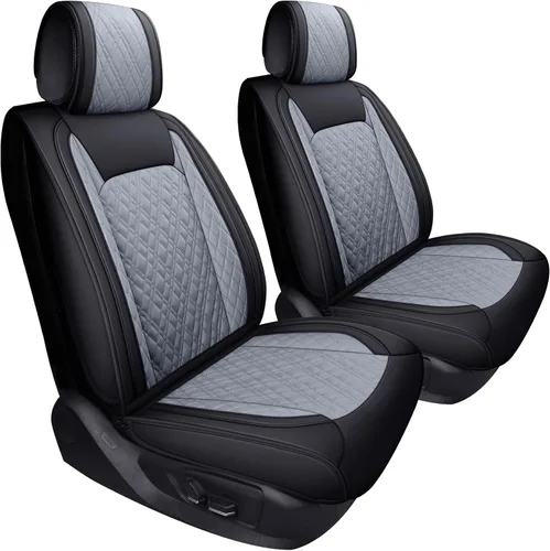 Vista 9 de YIERTAI Fundas universales para asientos delanteros compatibles con Hyundai Tucson Elantra Sonata Nissan Rogue Crosstrek Honda CRV Buick Century