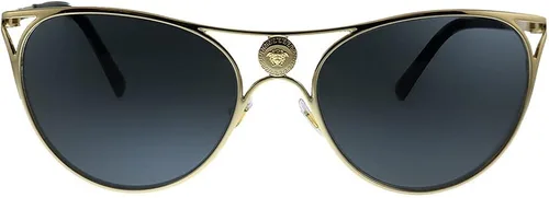 Vista 2 de Versace VE 2237 100287 - Lentes de sol de metal dorado con ojo de gato gris