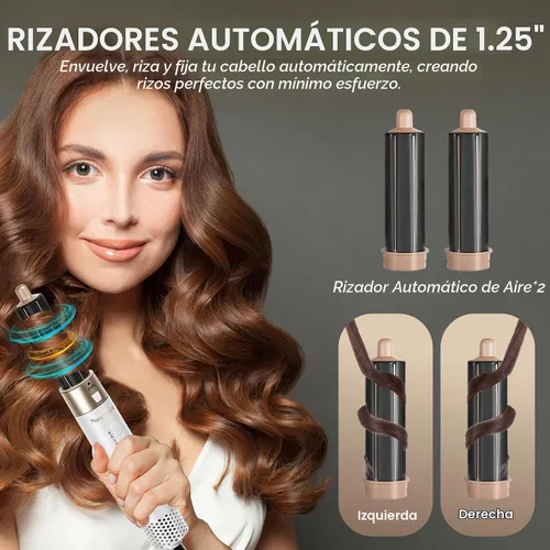 Vista 4 de Multistyler Pro 5 en 1, moldeador de aire caliente para rizar, alisar, dar volumen, todo tipo de cabello