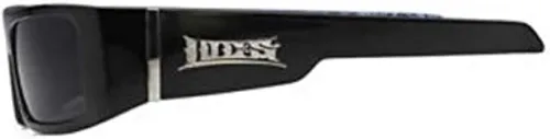 Vista 3 de Locs - Gafas de sol para hombre Hardcore de Sol con bandana, Negro - Blanco