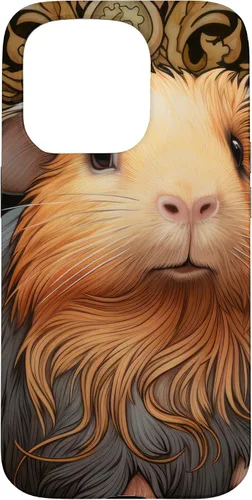 Vista 14 de iPhone 16 Guinea Pig Art Nouveau Abstract Case