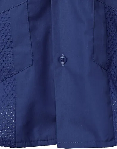 Vista 5 de VATPAVE Camisas de guayabera cubana con botones de manga corta para hombre