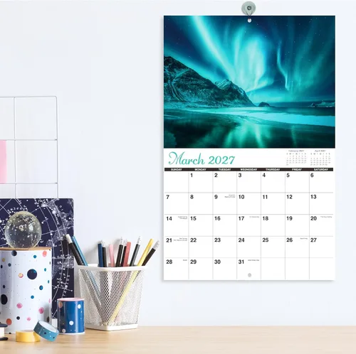 Vista 8 de Calendario de pared 2026-2027, calendario 2026-2027, julio 2026 - diciembre 2027, 8.5 x 11 pulgadas, calendarios 26-27, calendario de 18 meses