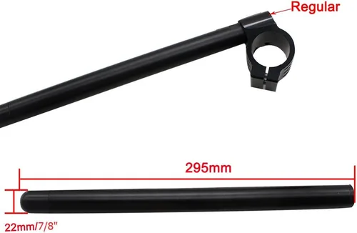 Vista 5 de PROCNC 30mm 7/8" Manillar de aluminio para motocicleta CNC, tubo de horquilla regular con clip, reemplazable, apto para bicicleta universal, Cafe
