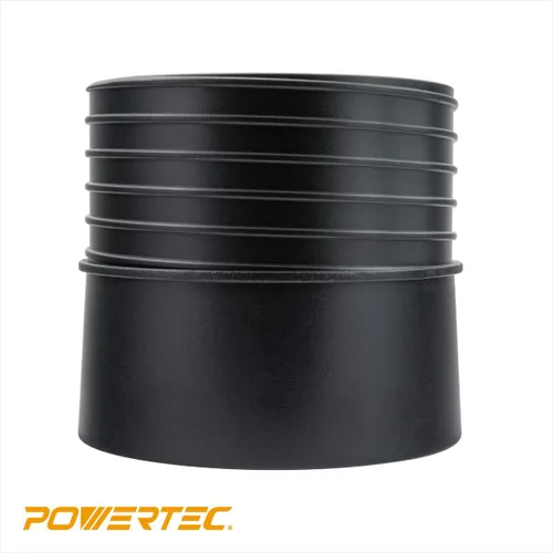 Vista 3 de POWERTEC 70286 Adaptador de conexión rápida de 5 pulgadas, tornillos de extremo roscado en manguera flexible de 5 pulgadas de diámetro
