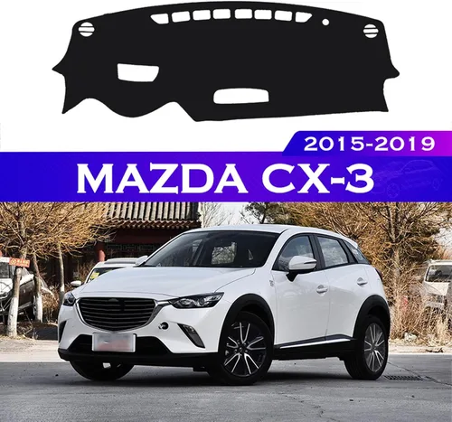 Vista 2 de BORATO Cubierta del salpicadero del automóvil, protector de sombrilla, alfombras, para Mazda CX-3 CX3 CX 3 2015-2019 Accesorios