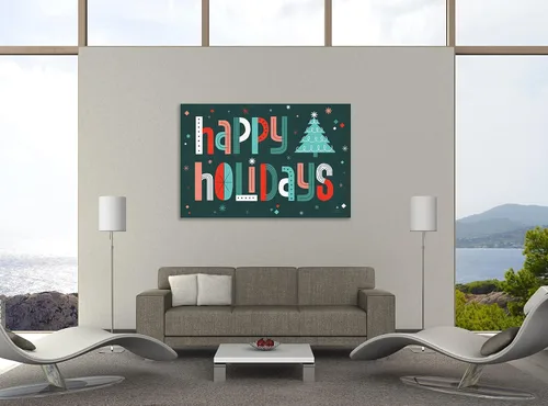 Vista 3 de Jaxson Rea "Retro Holiday II Gallery Wrapped Canvas by Laura Marshall, 15" x 10