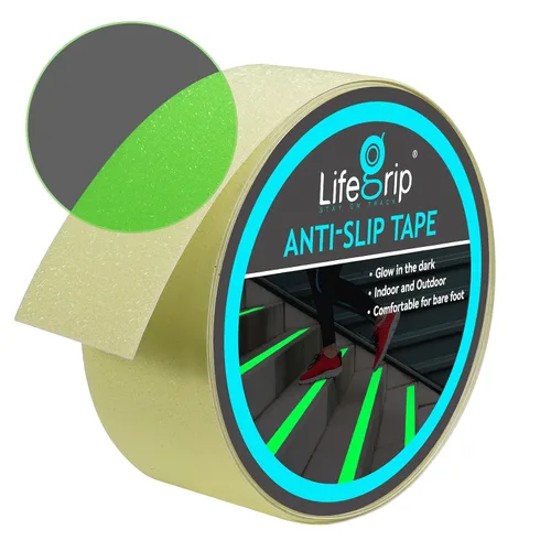 Vista 10 de LifeGrip - Cinta antideslizante transparente, de 1 pulgada por 17 pies, cinta de agarre de tracción antideslizante para bañeras, barcos, escaleras