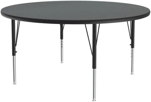 Vista 93 de Correll - Mesa rectangular de actividades para el aula de 24 x 36 pulgadas, altura ajustable (19-29 pulgadas), parte superior de nogal colonial