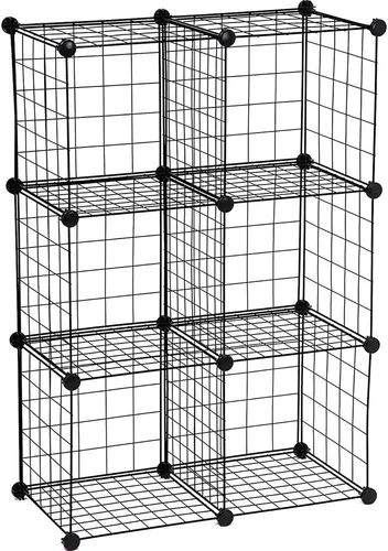 Vista 5 de Honey Can Do SHF-03521 - Juego de almacenamiento (6 cubos), color blanco