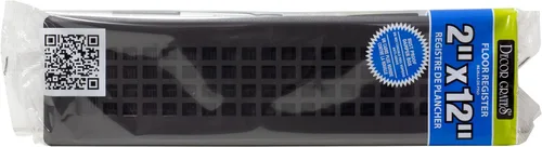 Vista 7 de Decor Grates LTH212-BLK - Registro de piso de celosía, 2 x 12 pulgadas, color negro