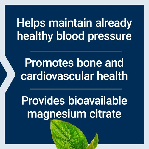 Vista 4 de Life Extension Cápsulas vegetarianas de citrato de magnesio 100 mg, azul, 100