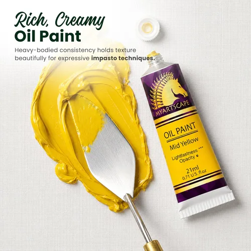 Vista 2 de MyArtscape - Juego de pinturas al óleo para artistas, 24 x 0.7 fl oz